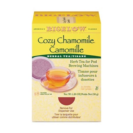 Bigelow Tea Co Bigelow, Cozy Chamomile Herbal Tea Pods, 1.90 Oz, 18PK 10906